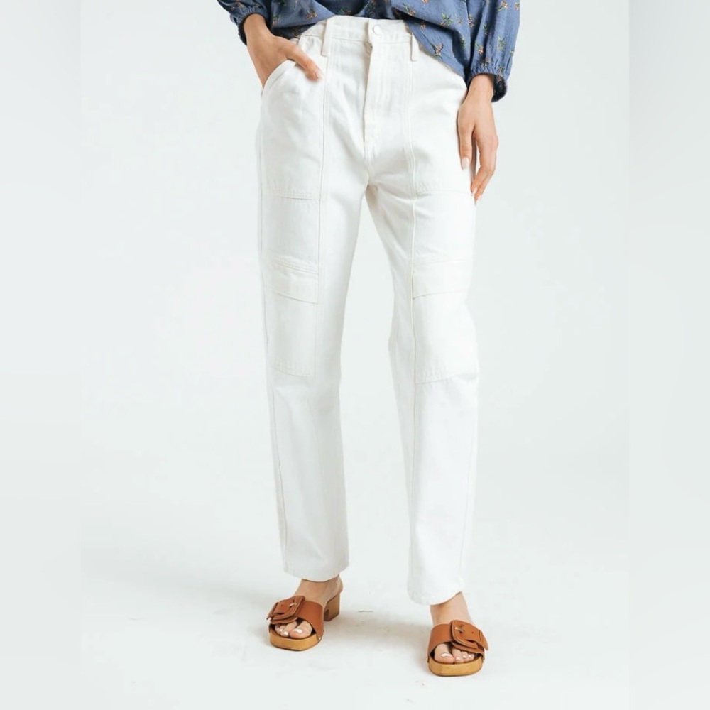 NWT Agolde Cooper Cargo Jean Size 25 in Milkshake